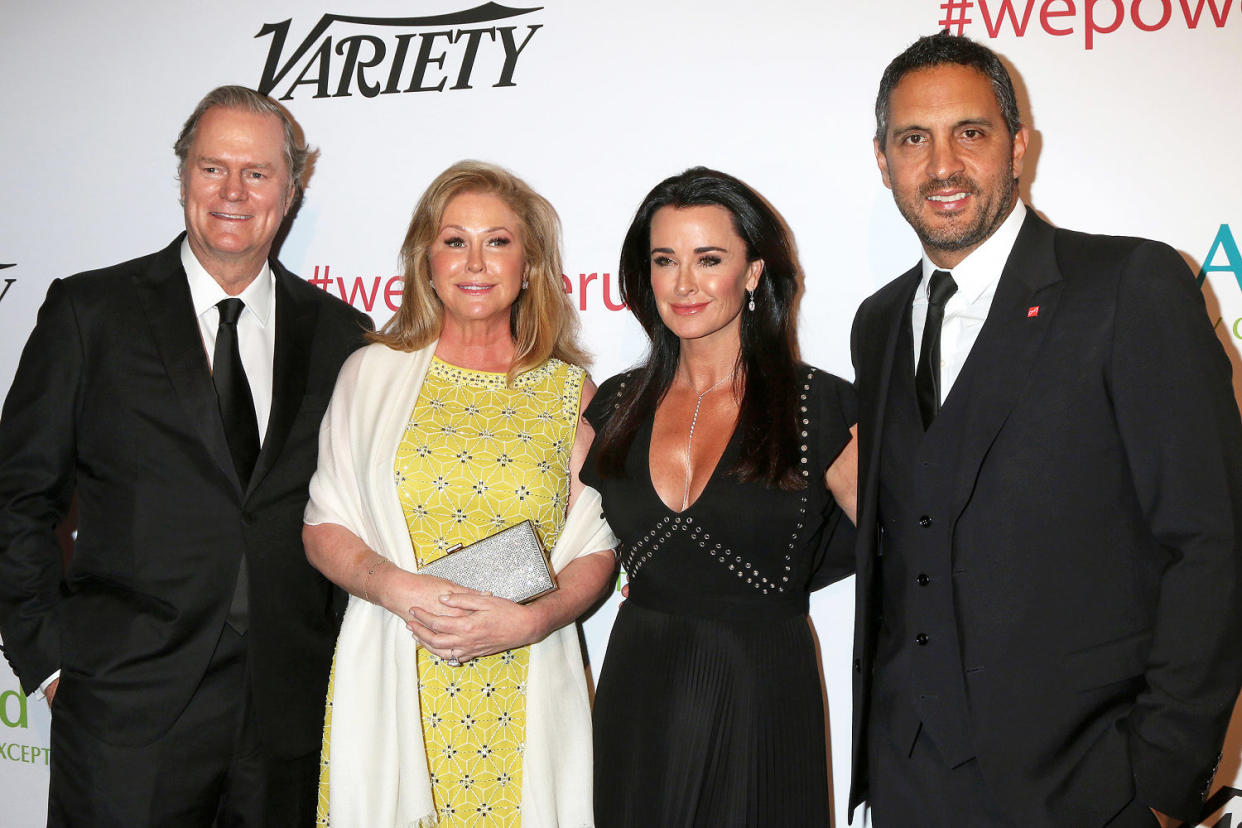 Rick Hilton, Kathy Hilton, Kyle Richards, and Mauricio Umansky (Alamy Stock Photo)