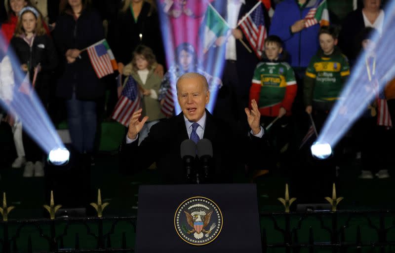 U.S. President Biden completes Irish tour with return to ancestral home