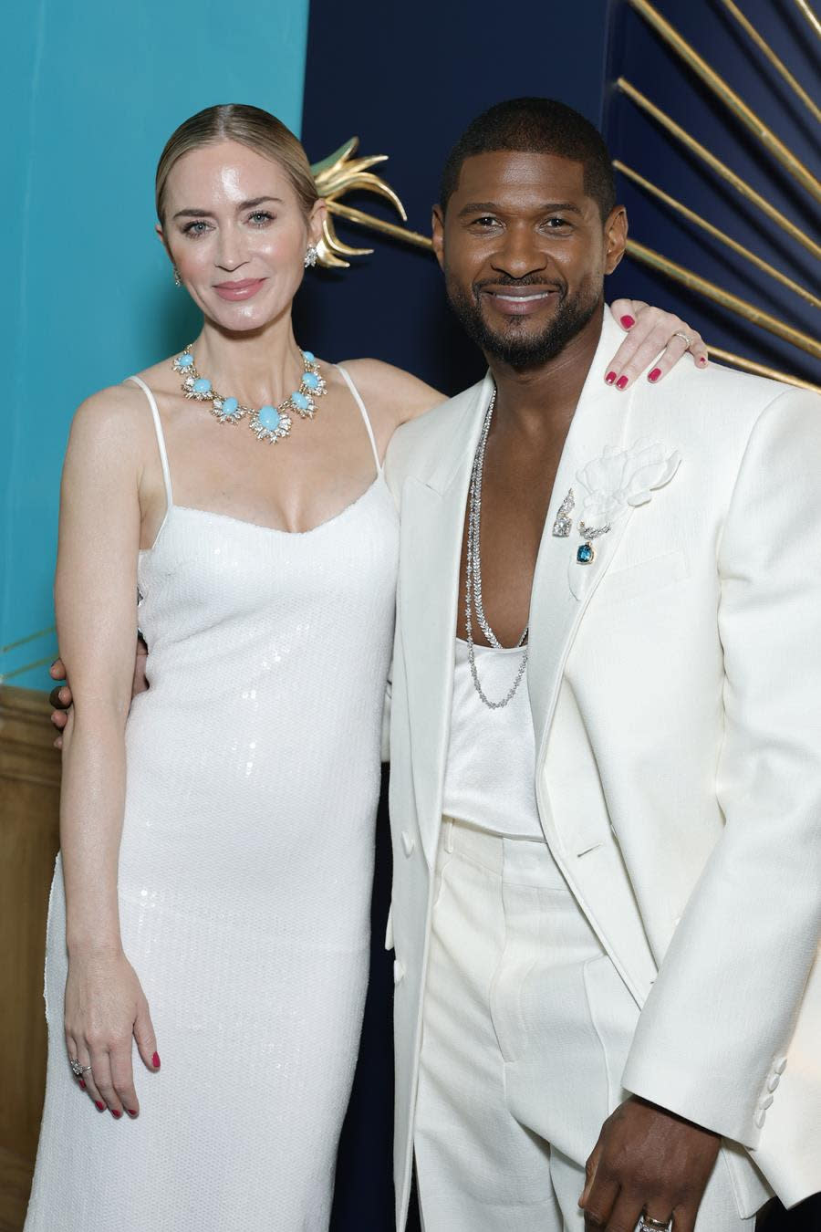 Emily Blunt and Usher (Source: Getty Images for Tiffany & Co.)