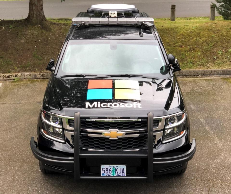Microsoft connected police car