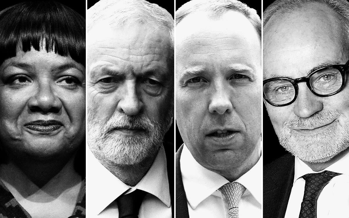 Diane Abbott. Jeremy Corbyn, Matt Hancock and Crispin Blunt have all been suspended from their relevant parties