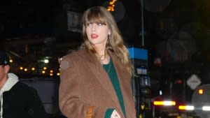 Taylor Swift in NYC on January 9, 2024.