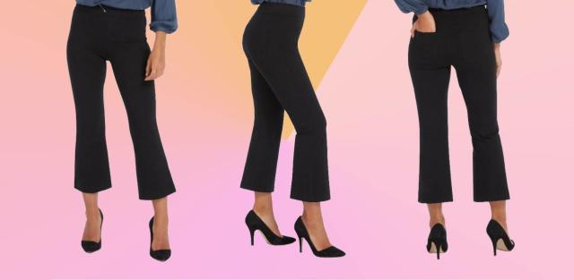 SPANX Ponte Pants for Women The Perfect Black Pant, Cropped Flare