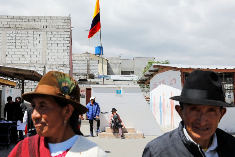 Ecuadoreans cast their votes in constitutional referendum and local elections, in Latacunga