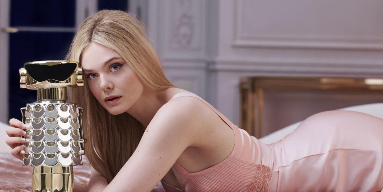 elle fanning paco rabanne fame