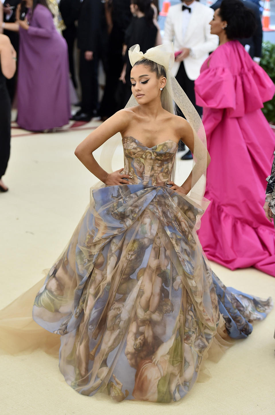 Ariana Grande in Vera Wang