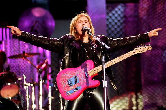 Melissa Etheridge came out publicly during a concert celebrating Bill Clinton's inauguration in 1993.