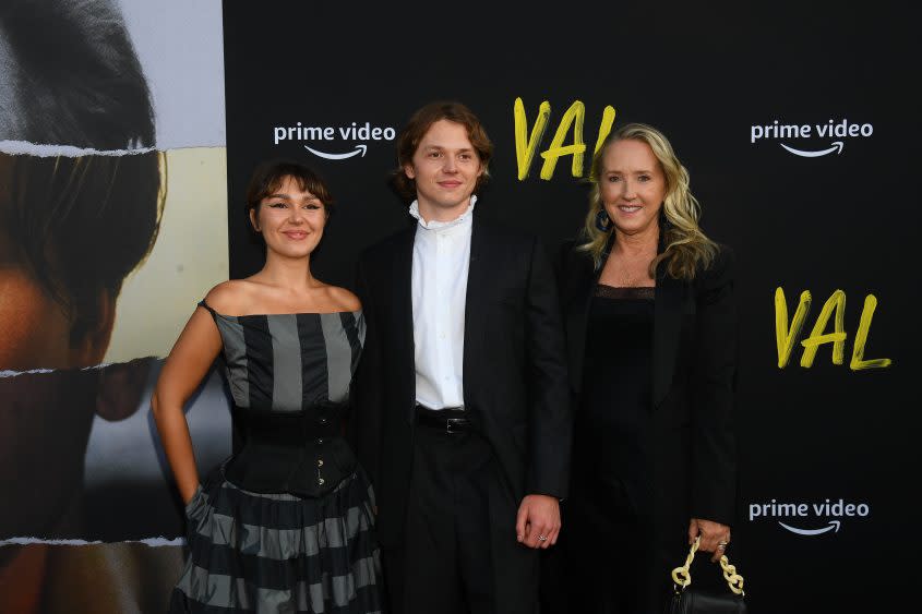 (L-R) Mercedes Kilmer, Jack Kilmer and Amazon Studios’ Jennifer Salke - Credit: Michael Buckner/Deadline