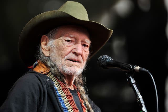 <p> Steve Jennings/WireImage</p> Willie Nelson performs at the 30th Annual Bridge School Benefit concert in October 2016