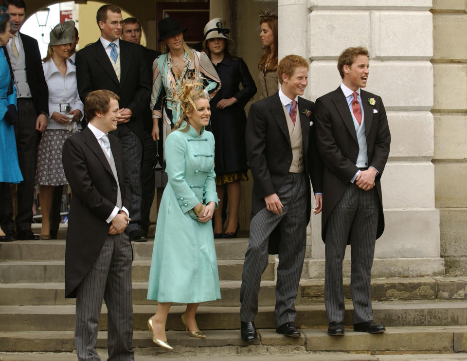 Richard came in the closest contact with Princes William and Harry at their father’s wedding to Camilla in 2005. Photo: Getty Images