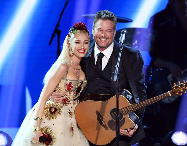 Gwen Stefani and Blake Shelton. Photo by Kevin Winter/Getty Images for The Recording Academy.
