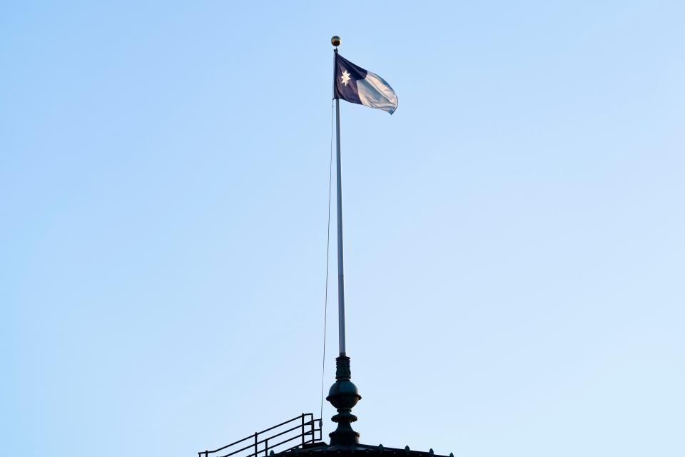 A handout photo of the new Minnesota state flag flown over the capitol on Saturday.
