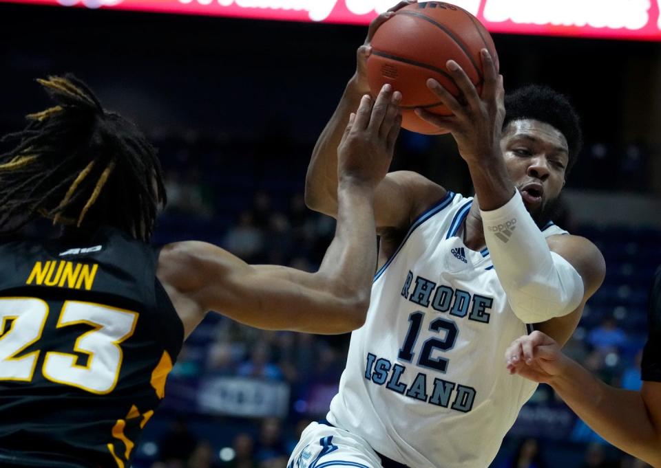 Malik Martin led URI with 17 points in Saturday's loss to Fordham.