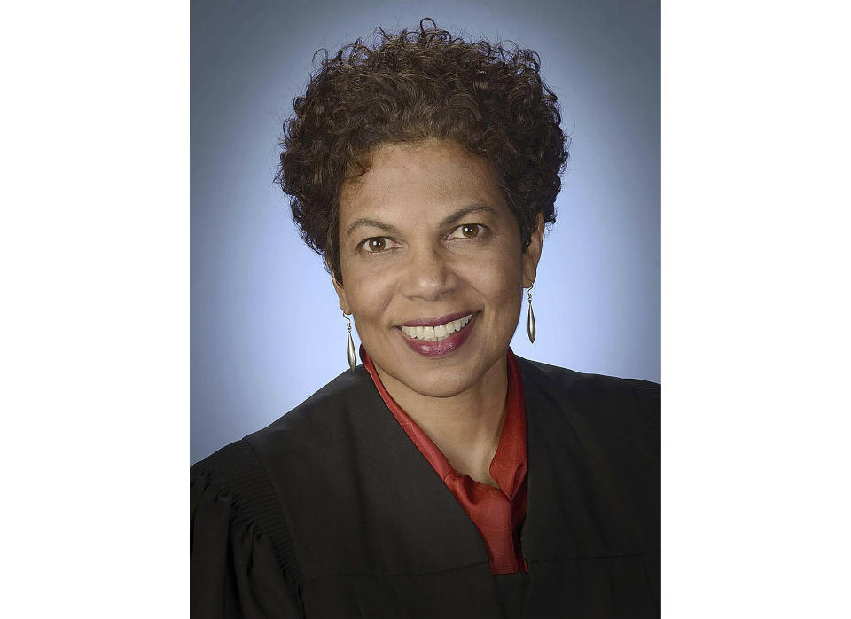 FILE - This undated photo provided by the Administrative Office of the U.S. Courts, shows U.S. District Judge Tanya Chutkan. Federal prosecutors and lawyers for Donald Trump will argue in court Monday, Oct. 16, over a proposed gag order aimed at reining in the former president's diatribes against likely witnesses and others in his 2020 election interference case in Washington. (Administrative Office of the U.S. Courts via AP, File)