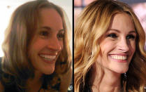 <p>This year, Julia Roberts (right) received her eighth Golden Globe nomination for her performance in the ensemble family drama 'August: Osage County'. Her first win (she has three so far) came in 1990, when she was recognised as the best supporting actress for 'Steel Magnolias'. The fake Julia (left) is performer Alisha Walsh from www.lookalikes.net. <br><br><a rel="nofollow" href="http://au.movies.yahoo.com/movie/74692/video-august-osage-county-trailer/trailers/19848261/" data-ylk="slk:Watch the trailer for 'August: Osage County';elm:context_link;itc:0;sec:content-canvas" class="link ">Watch the trailer for 'August: Osage County'</a></p>