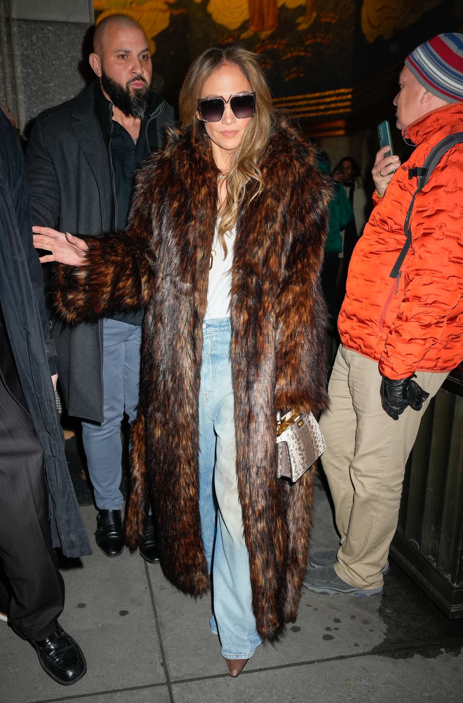 new york, new york february 02 jennifer lopez is seen on february 02, 2024 in new york city photo by gothamgc images