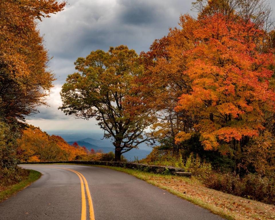 Beautiful fall colors along the Blue Ridge Parkway