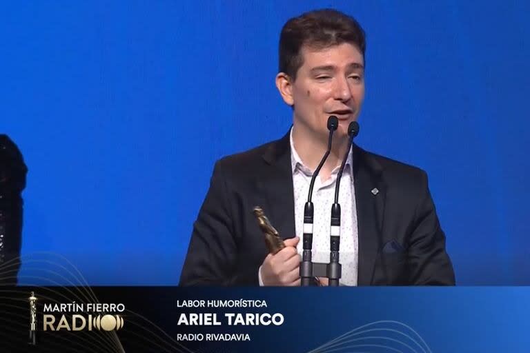 Ariel Tarico, premiado por su labor humorística