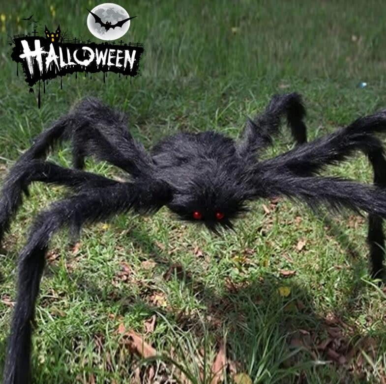 <p><a href="https://go.redirectingat.com?id=74968X1596630&url=https%3A%2F%2Fwww.walmart.com%2Fip%2FHalloween-Giant-Spider-Decoration-Large-Hairy-Spider-Realistic-Scary-Prank-Prop-for-Indoor-Outdoor-Yard-Party-Halloween-Decor%2F1248390263&sref=https%3A%2F%2Fwww.thepioneerwoman.com%2Fholidays-celebrations%2Fg36720629%2Fwalmart-halloween-decorations%2F" rel="nofollow noopener" target="_blank" data-ylk="slk:Shop Now;elm:context_link;itc:0;sec:content-canvas" class="link ">Shop Now</a></p><p>Halloween Giant Spider Decoration</p><p>walmart.com</p><p>$9.69</p><span class="copyright">Walmart</span>