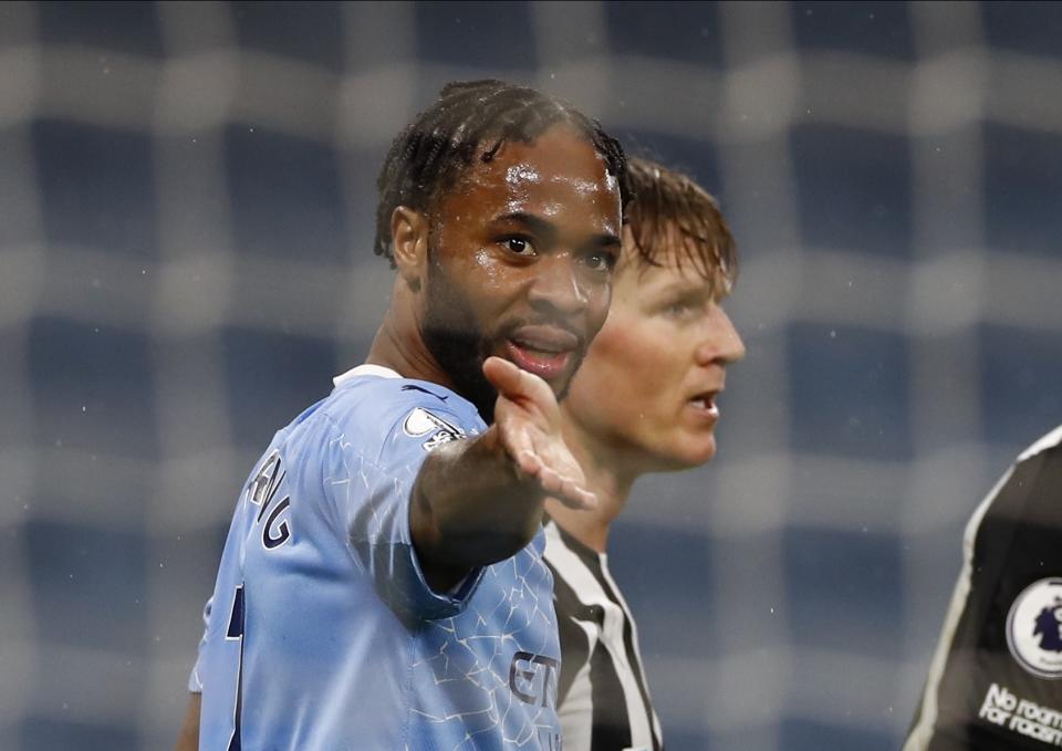 The burden of extinguishing racism in soccer has fallen to players like Raheem Sterling. That's unfair, and it's past time something changed. (Jason Cairnduff/ Pool via AP)