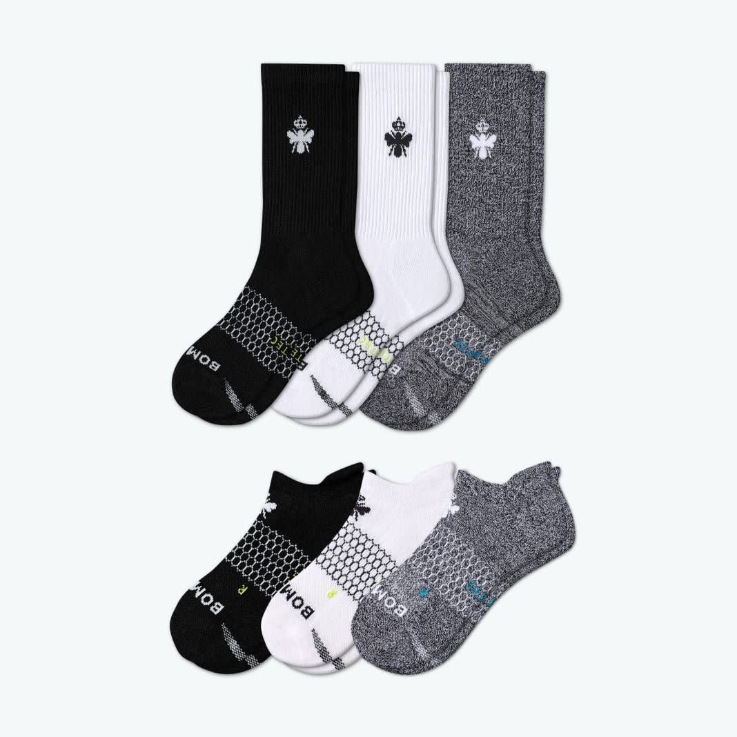 <p><a href="https://go.redirectingat.com?id=74968X1596630&url=https%3A%2F%2Fbombas.com%2Fproducts%2Fmens-all-purpose-performance-calf-ankle-sock-6-pack%3Fvariant%3Dblack-white-charcoal%26size%3Dl&sref=https%3A%2F%2Fwww.menshealth.com%2Fstyle%2Fa45688254%2Fbombas-socks-review%2F" rel="nofollow noopener" target="_blank" data-ylk="slk:Shop Now;elm:context_link;itc:0;sec:content-canvas" class="link rapid-noclick-resp">Shop Now</a></p><p>Men's All-Purpose Performance Calf & Ankle Sock 6-Pack</p><p>bombas.com</p><p>$98.31</p>