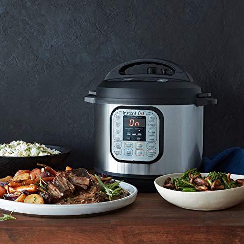 5) Instant Pot Duo 7-in-1 Electric Pressure Cooker, Sterilizer, Slow Cooker, Rice Cooker, Steamer, Saute, Yogurt Maker, and Warmer, 6 Quart, 14 One-Touch Programs