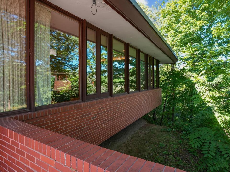 Exterior of a Frank Lloyd Wright home in Wisconsin