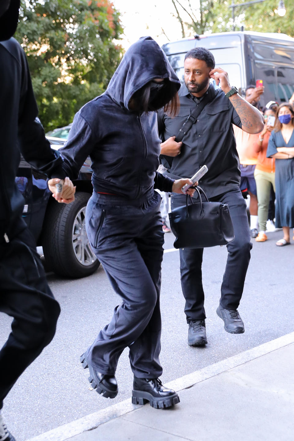 Kourtney Kardashian arrives in New York City. - Credit: MEGA