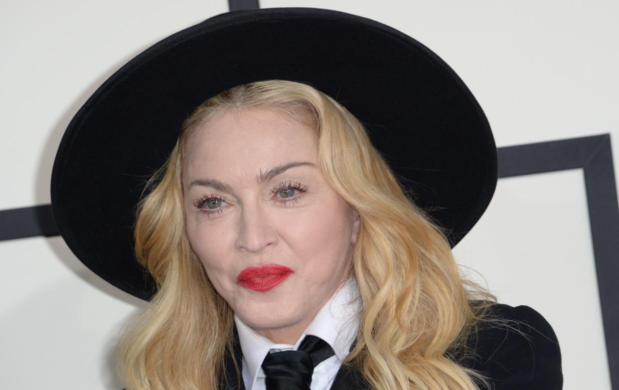 Madonna showed off a leggy look in a series of Instagram photos. (Photo: ROBYN BECK/AFP via Getty Images)