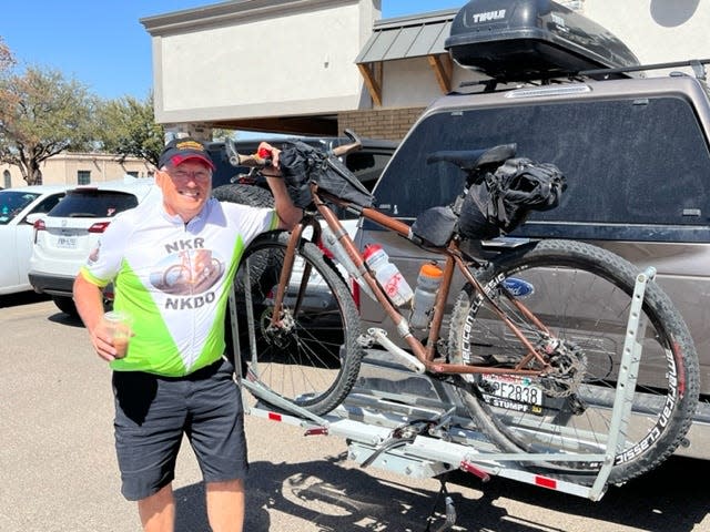 Wisconsin cycling enthusiast Mark Scotch brought his Organ Trail organ donation awareness ride to Lubbock last week as part of an ongoing trip from San Diego to New Orleans.