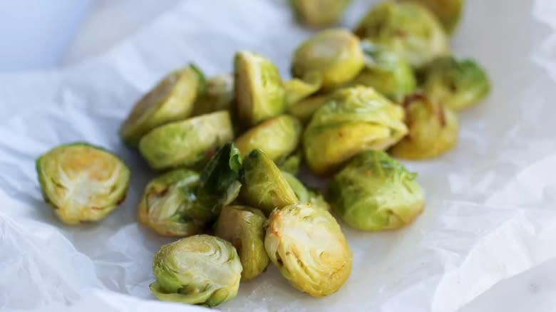 Plain roasted Brussels sprouts