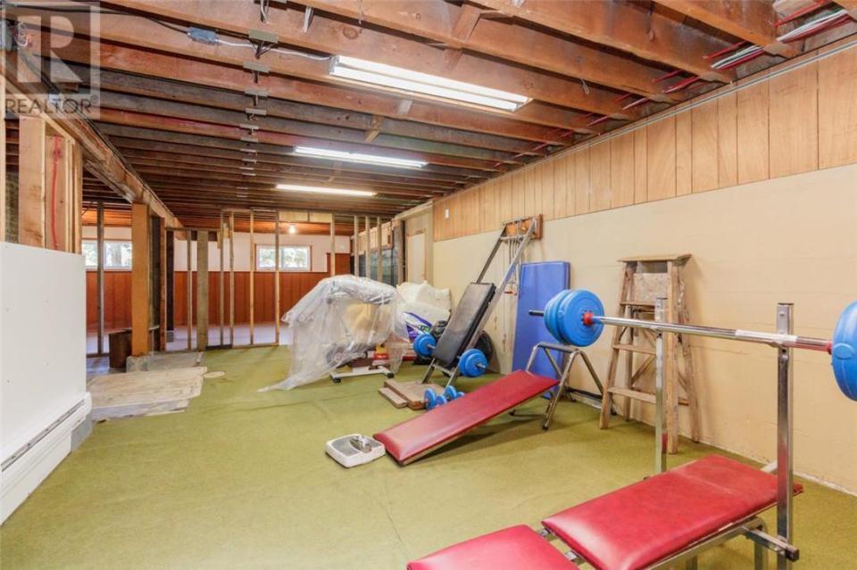 <p><span>4546 Markham St., Victoria, B.C.</span><br> The basement is unfinished, and has lots of potential. Outside, there is a two-stall barn and several out buildings with electricity and water.<br> (Photo: Zoocasa) </p>