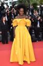 <p>La ganadora al Oscar por mejor actriz impactó en la alfombra con un traje de <strong>Alexander McQueen</strong> en un tono amarillo.</p>