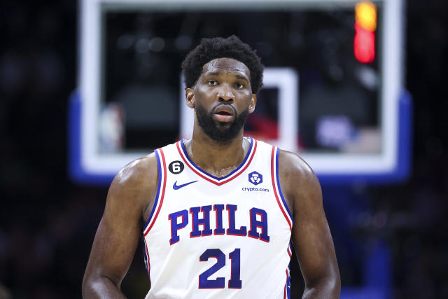 Sixers star Joel Embiid attends Eagles matchup vs. Cowboys, meets