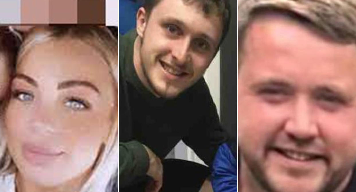 Alex Ford, Scott Simpson, and Jay McEvoy all died when the car thet were in smashed into a roundabout (reach)