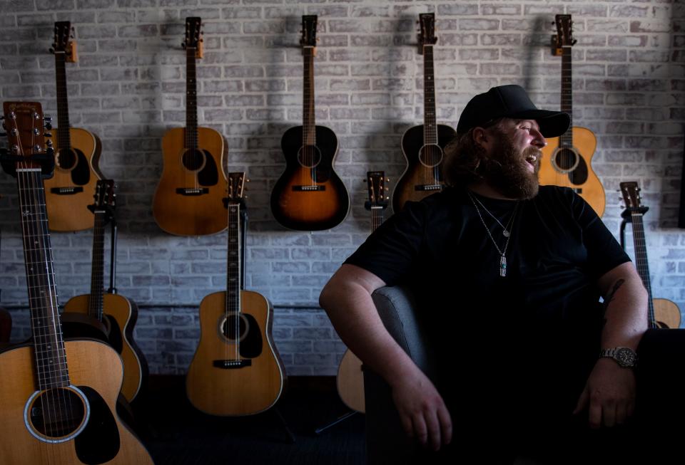 Nate Smith talks with The Tennesseean at Martin Guitars  in Nashville, Tenn., Tuesday, April 11, 2023.