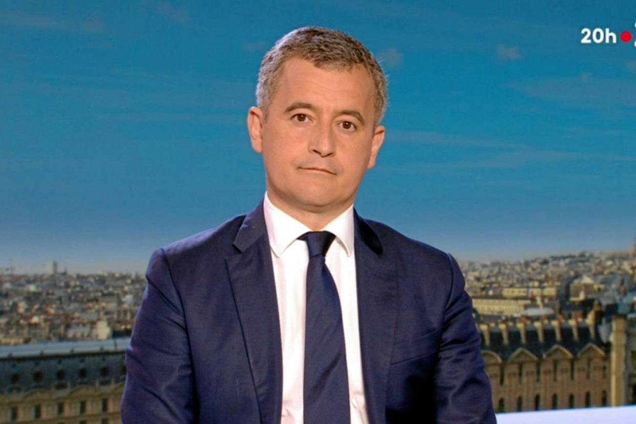 Le ministre de l'Intérieur Gérald Darmanin sur France 2, le 25 mars 2024 (capture d'écran).  - Credit:France 2 