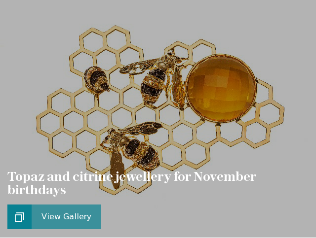 Topaz and citrine jewellery for November birthdays