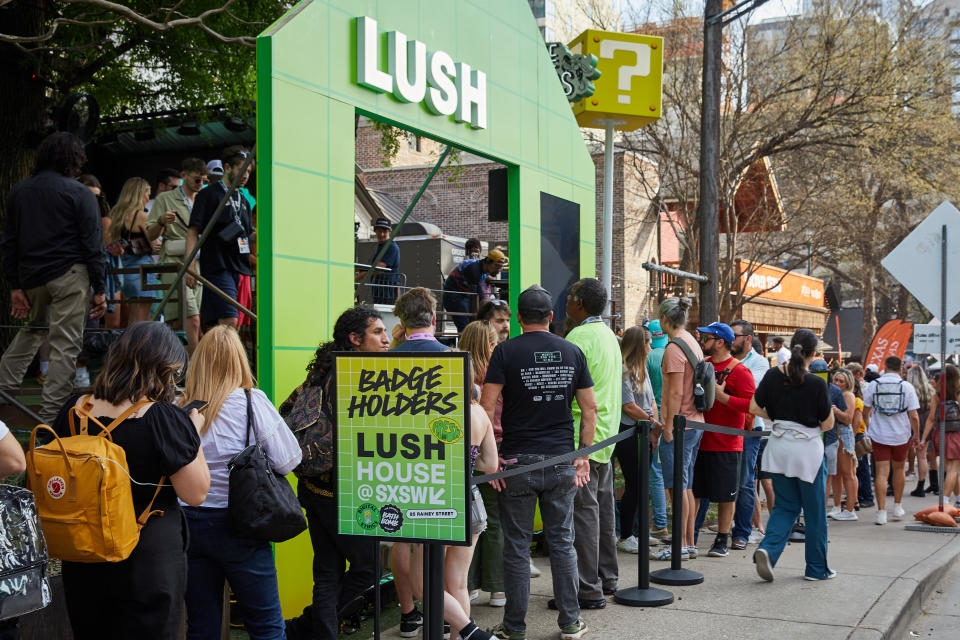 Lush was present at Austin's South by Southwest festival and conference. Photo: Lush