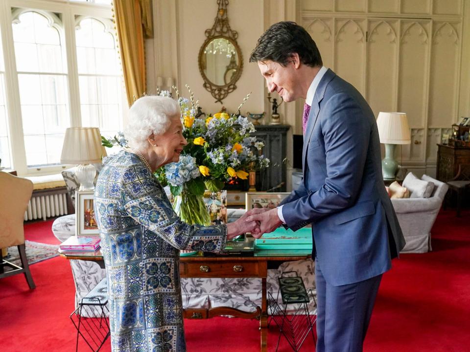 The Queen and Justin Trudeau