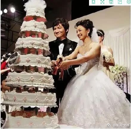 羅海瓊在2010年與費麒於北京舉行婚禮。（圖／翻攝自星文快遞微博）