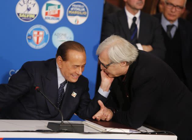 Sgarbi/Berlusconi (Photo: ANSA)