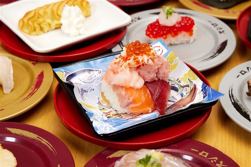 台灣壽司郎「世界美味祭」登場，首推「豪華海鮮總匯」。（圖／壽司郎提供）