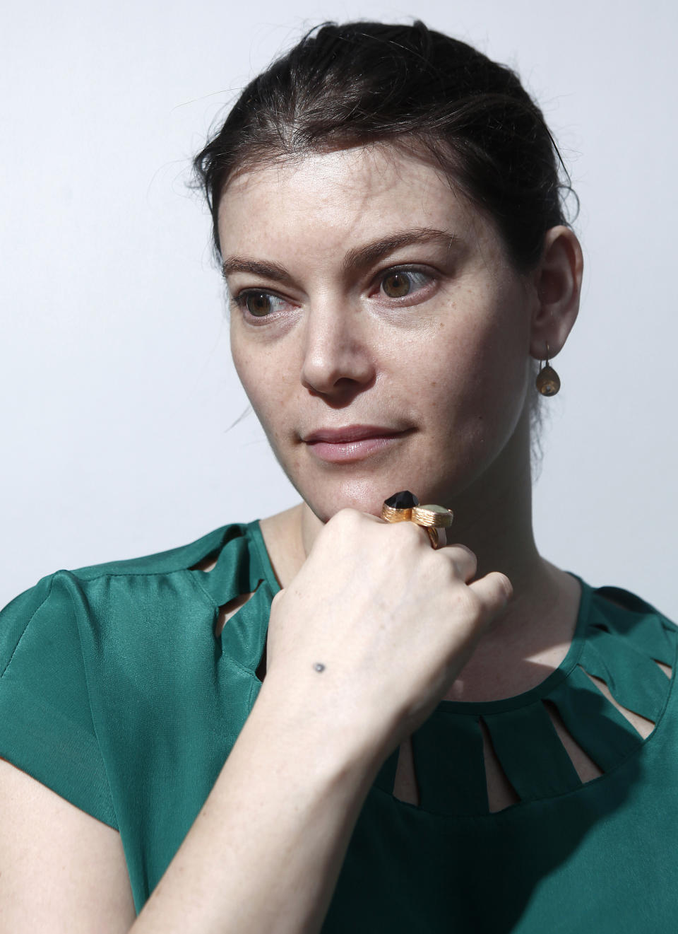 Top Chef judge and author Gail Simmons poses for a portrait during the South Beach Wine and Food Festival, Saturday, Feb. 25, 2012 in Miami. (AP Photo/Carlo Allegri)