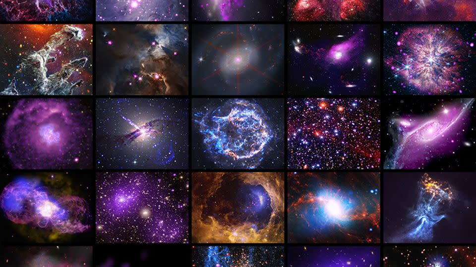 Zur Feier seines 25-jährigen Jubiläums haben Astronomen 25 neue Bilder veröffentlicht, die Chandra von Nebeln, Supernovas und Galaxienhaufen aufgenommen hat.  - Chandra/NASA-Röntgenbeobachtungszentrum