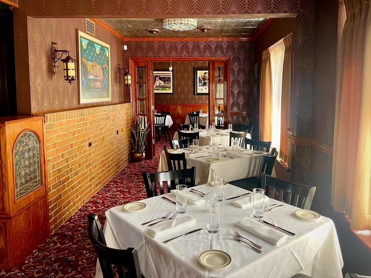 Indoor dining space at Alexander's Prime in Ormond Beach.