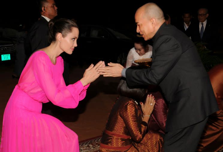 Angelina Jolie in Cambodia (Photo: Stringer/Reuters).