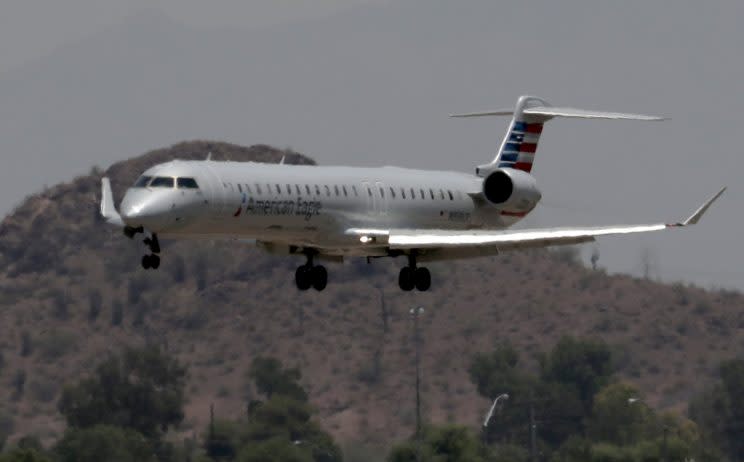 American Airlines cancels flight due to heat.