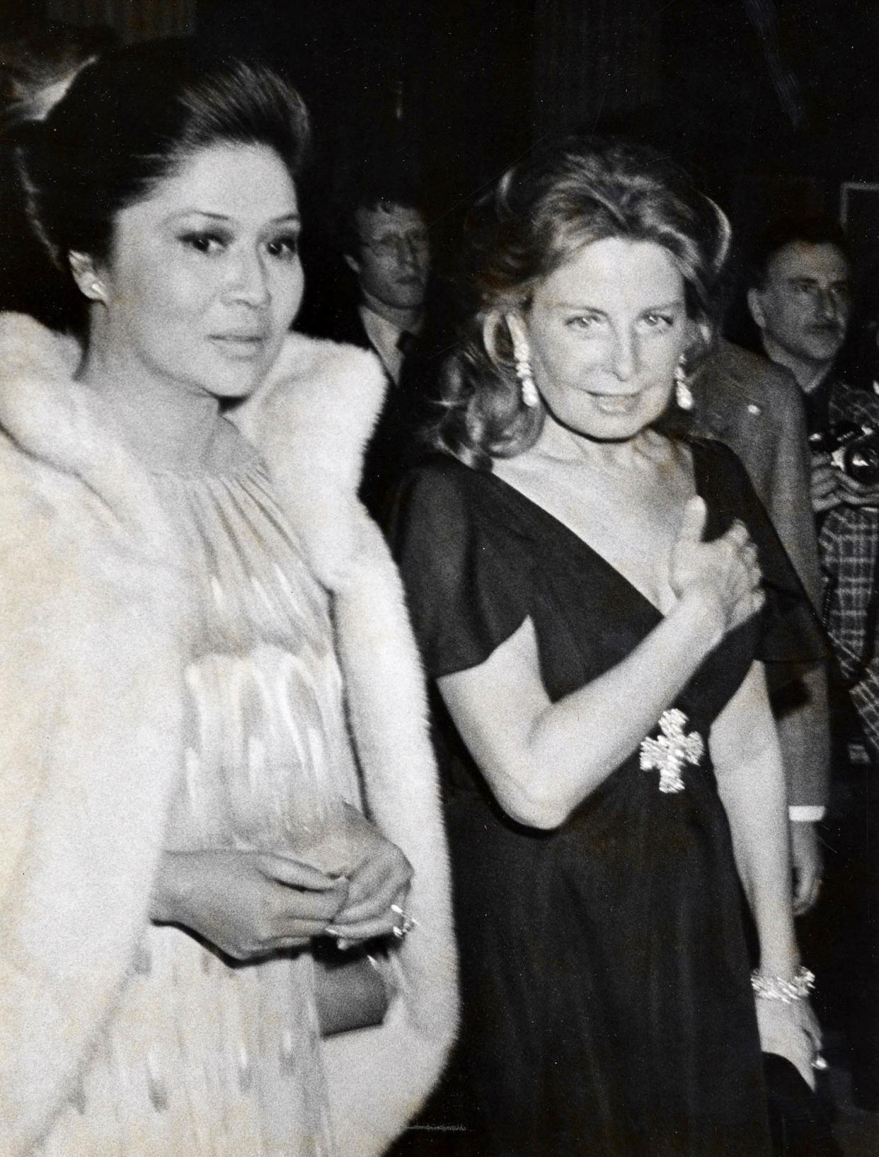 Imelda Marcos and Christina Ford  (Ron Galella Collection via Getty)