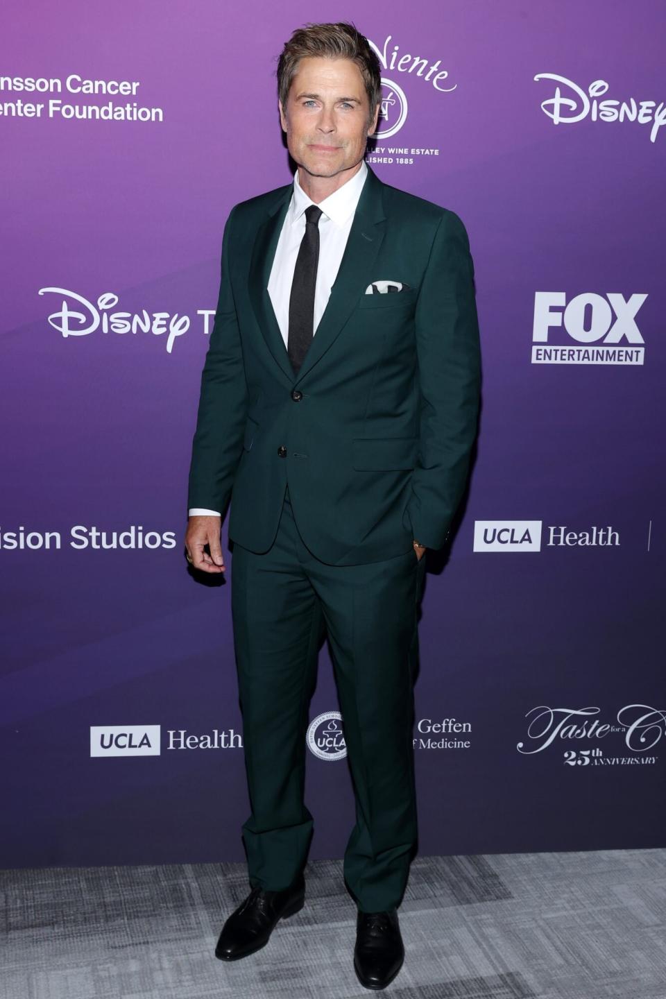 LOS ANGELES, CALIFORNIA - APRIL 29: Rob Lowe attends the 25th anniversary of UCLA Jonsson Cancer Center Foundation's "Taste for a Cure" event at Fairmont Century Plaza on April 29, 2022 in Los Angeles, California. (Photo by Rich Polk/Getty Images for UCLA)